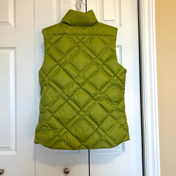 Columbia Quilted Midweight Down Puffer Vest Lime Green Size Small - Picture 4 of 16